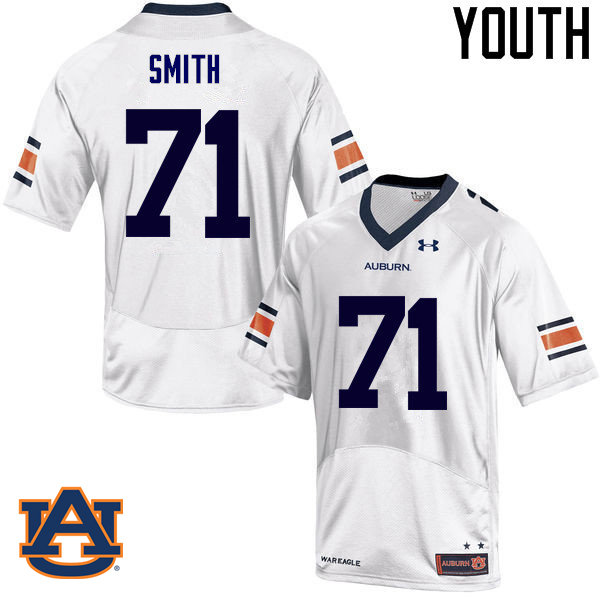 Youth Auburn Tigers #71 Braden Smith College Football Jerseys Sale-White